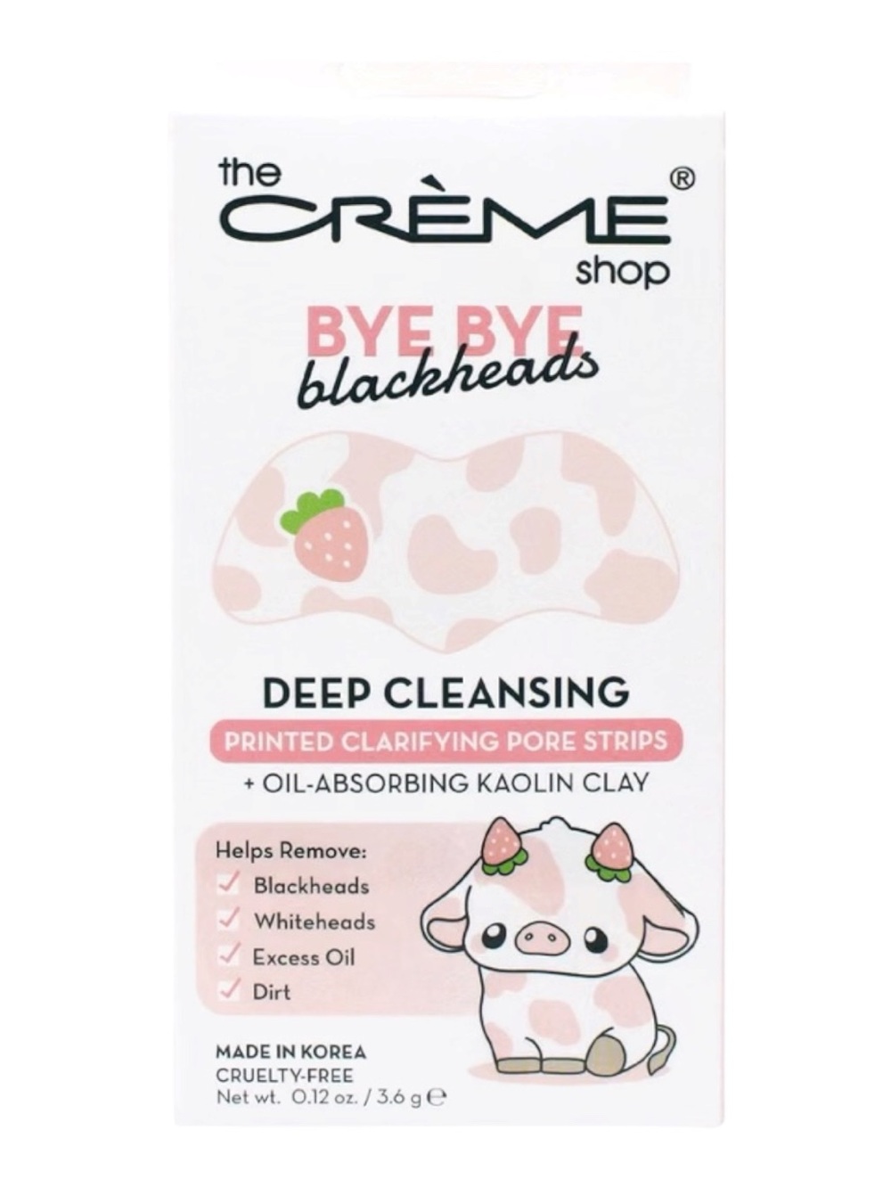 The Crème Shop Bye Bye Blackheads Deep Cleansing Pink Pore Strips